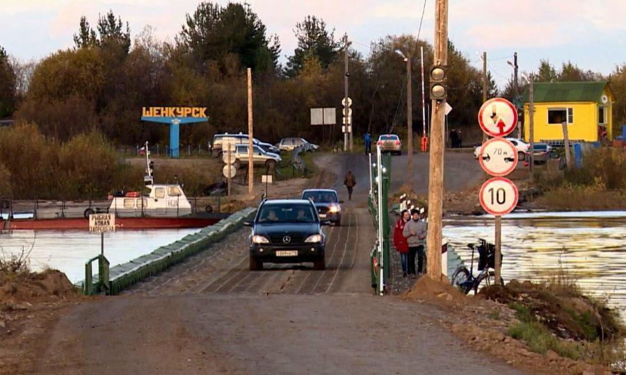 Жители Шенкурска возмущены стоимостью проезда по понтонному мосту через Вагу