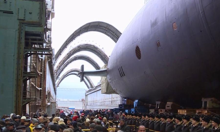 В Северодвинске выведен из эллинга подводный крейсер «Князь Владимир»
