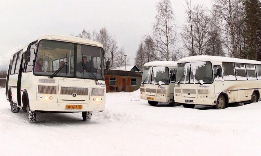 Три новых автобуса получило муниципальное транспортное предприятие Онеги