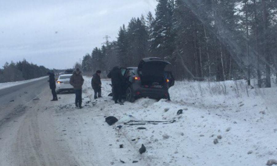 В серьёзной дорожной аварии на трассе Северодвинск-Архангельск пострадали три человека